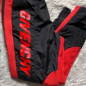 Givenchy Track style logo trousers